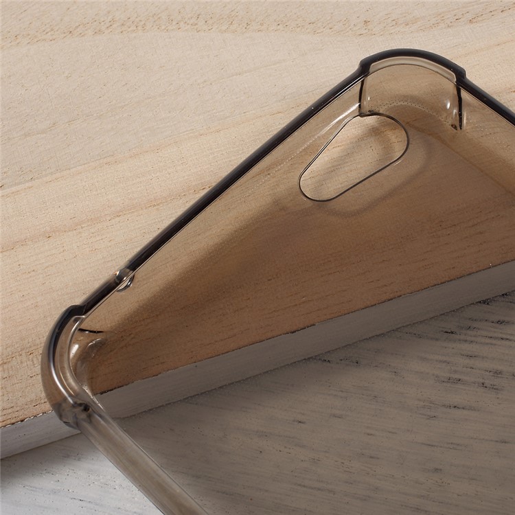 Crystal Clear Soft TPU Phone Back Case for Oppo R9 Plus - Grey-4