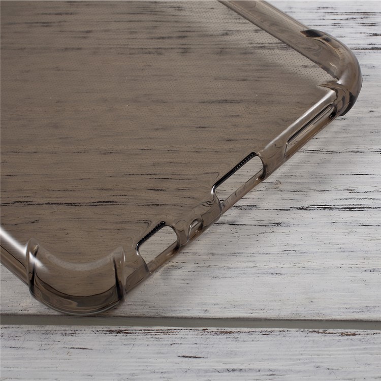 Crystal Clear Soft TPU Phone Back Case for Oppo R9 Plus - Grey-5