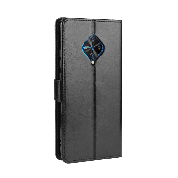 Crazy Horse Leather Wallet Case for vivo V17 (Russian Version) / S1 Pro (Global Version) - Black-6