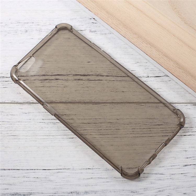 For Oppo R9s Air Cushion Drop-proof TPU Case See-through Cover - Grey-1