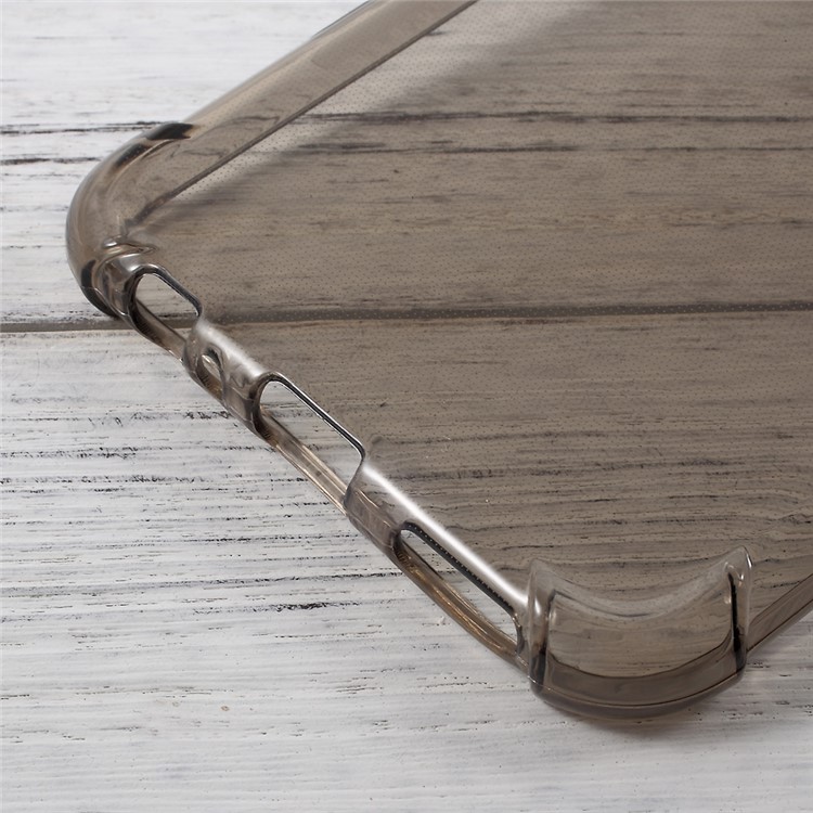 For Oppo R9s Air Cushion Drop-proof TPU Case See-through Cover - Grey-5