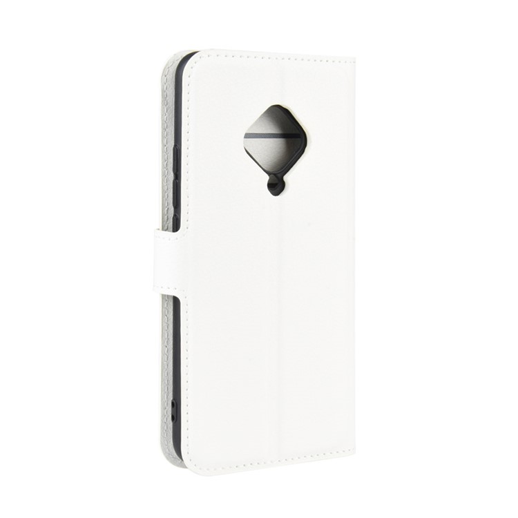 Litchi Skin Leather Wallet Case for vivo S5 - White-6