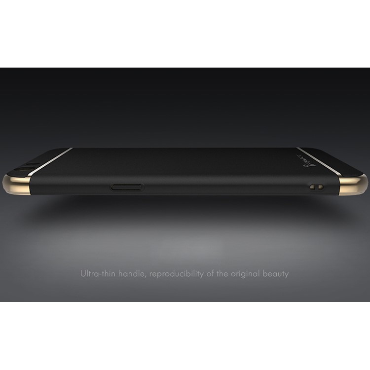 IPAKY 3-in-1 Electroplating PC Mobile Phone Case for Oppo R9s - Black-2