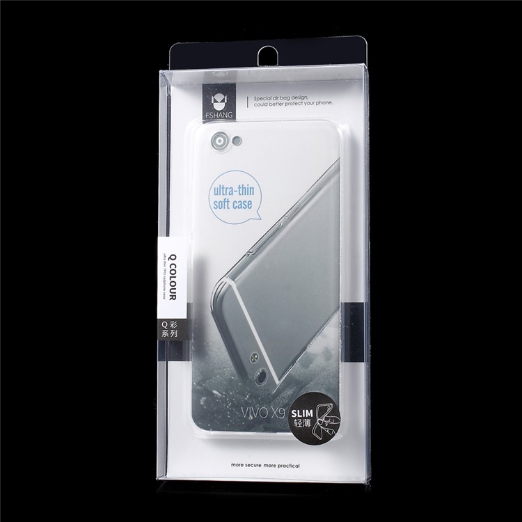 FSHANG Crystal Clear TPU Mobile Phone Case for Vivo X9-6