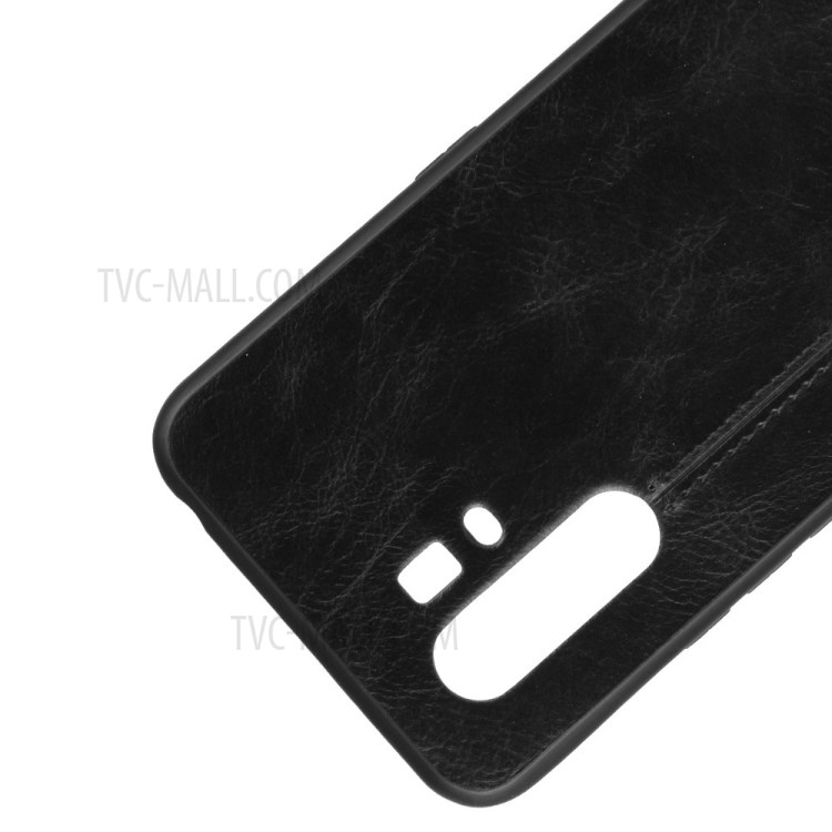 PU Leather Coated PC + TPU Combo Back Shell for Vivo X30 Pro - Black-2