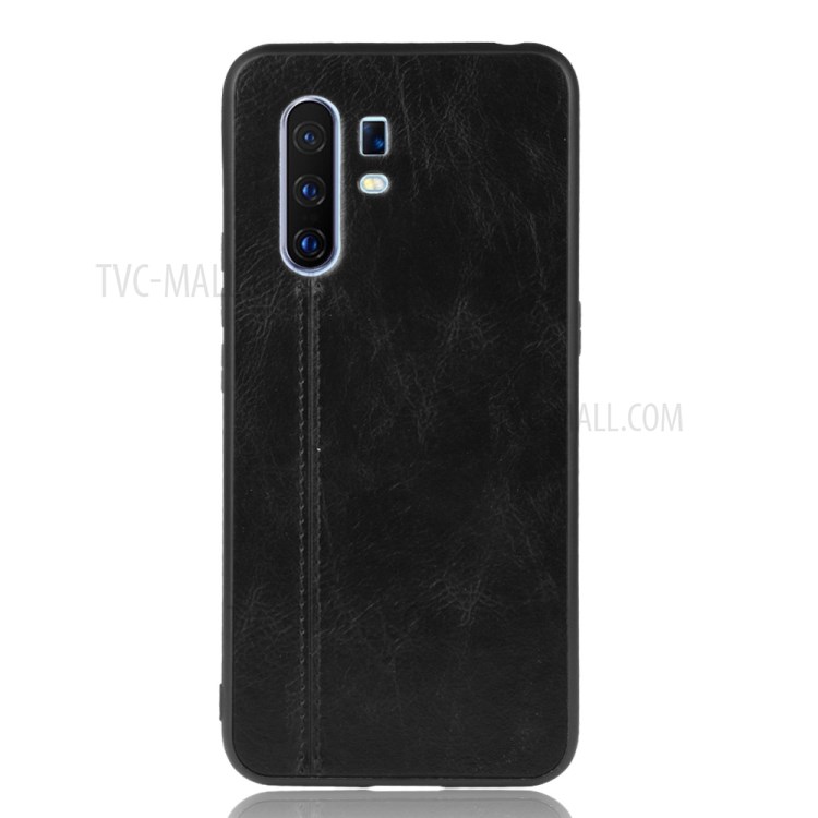 PU Leather Coated PC + TPU Combo Back Shell for Vivo X30 Pro - Black-3