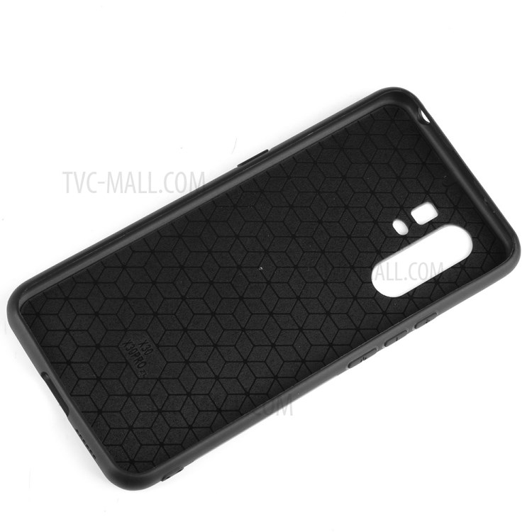 PU Leather Coated PC + TPU Combo Back Shell for Vivo X30 Pro - Black-6