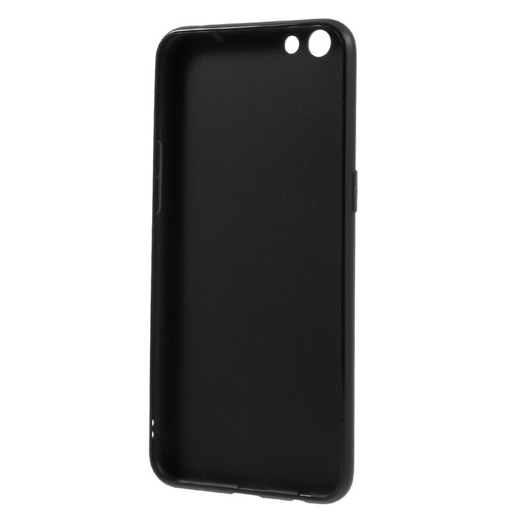 FSHANG Soft Color Series for Oppo R9s Frosted TPU Mobile Cover - Black-2