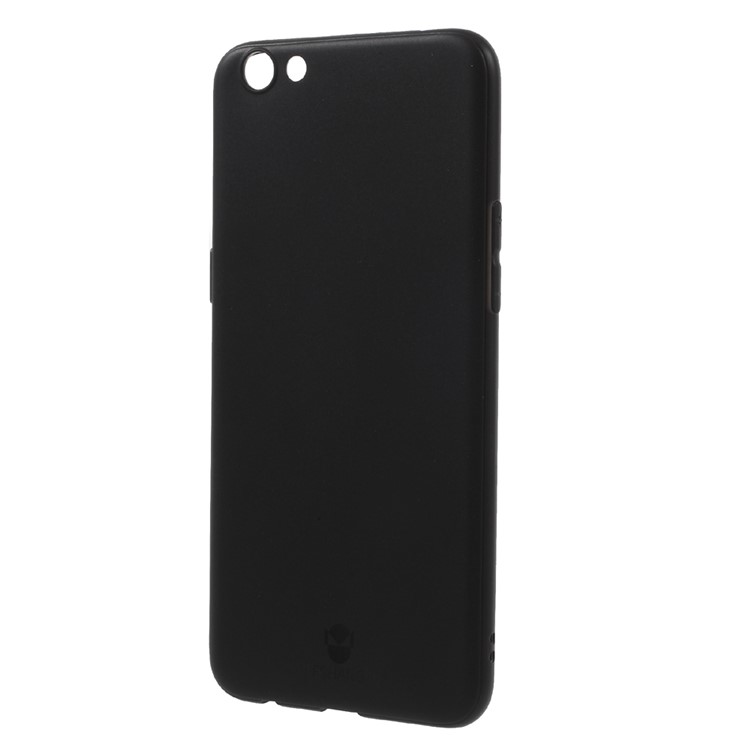 FSHANG Soft Color Series for Oppo R9s Frosted TPU Mobile Cover - Black-3