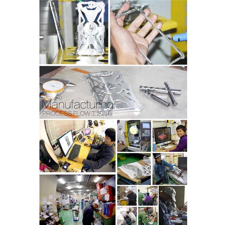 For Oppo R9/F1 Plus Cool Aviation Aluminum Metal Armor Cell Phone Cover - Black-6