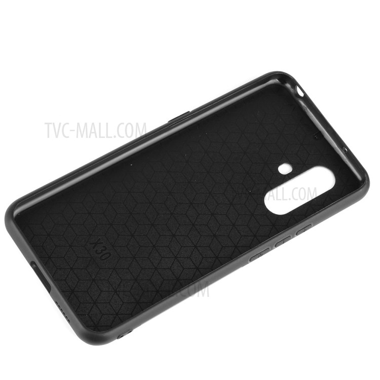 Leather Coated PC + TPU Hybrid Case for vivo X30 - Black-6