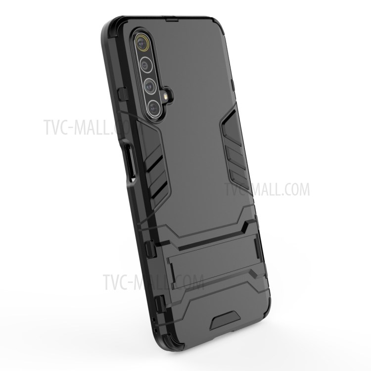 Plastic + TPU Hybrid Case with Kickstand for Realme X50 5G - Black-5