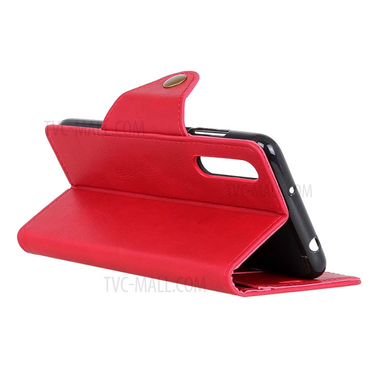 Wallet Leather Stand Case for OPPO Find X2 Pro - Red-11