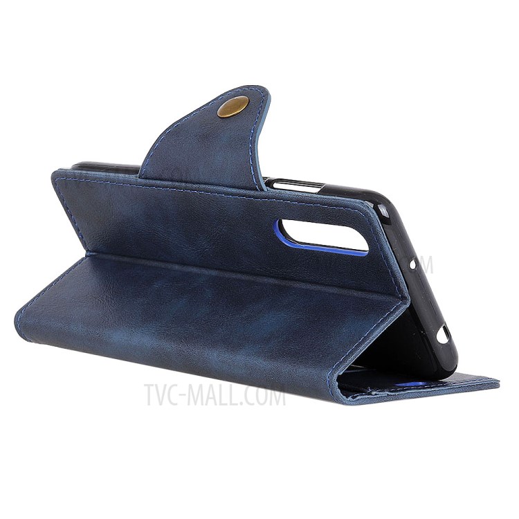 Wallet Leather Stand Case for OPPO Find X2 Pro - Blue-11