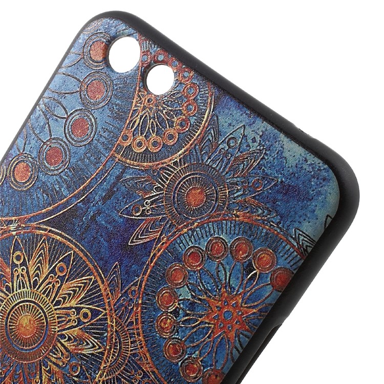 Back TPU Skin Embossed Soft Case for Oppo R9s Plus - Mandala Flower-4