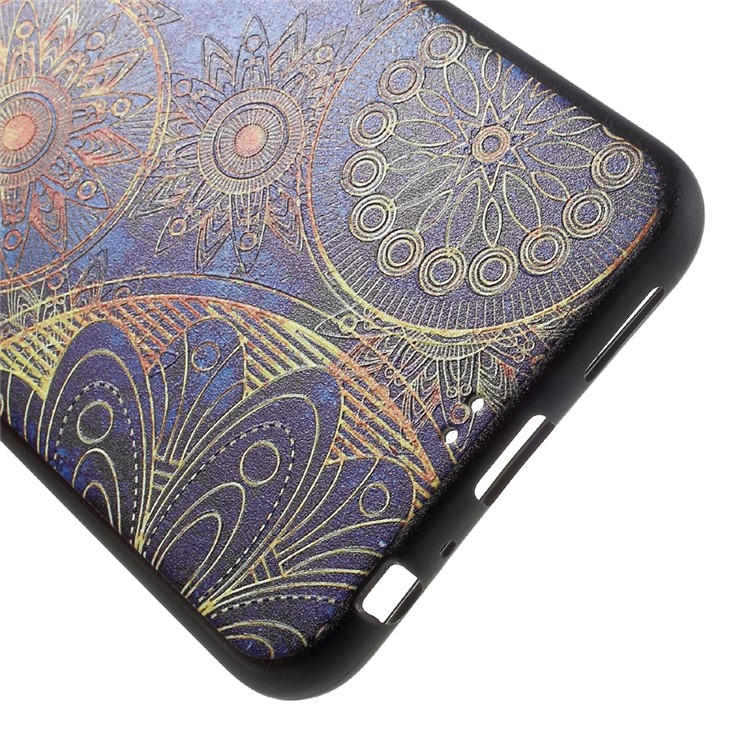 Back TPU Skin Embossed Soft Case for Oppo R9s Plus - Mandala Flower-5