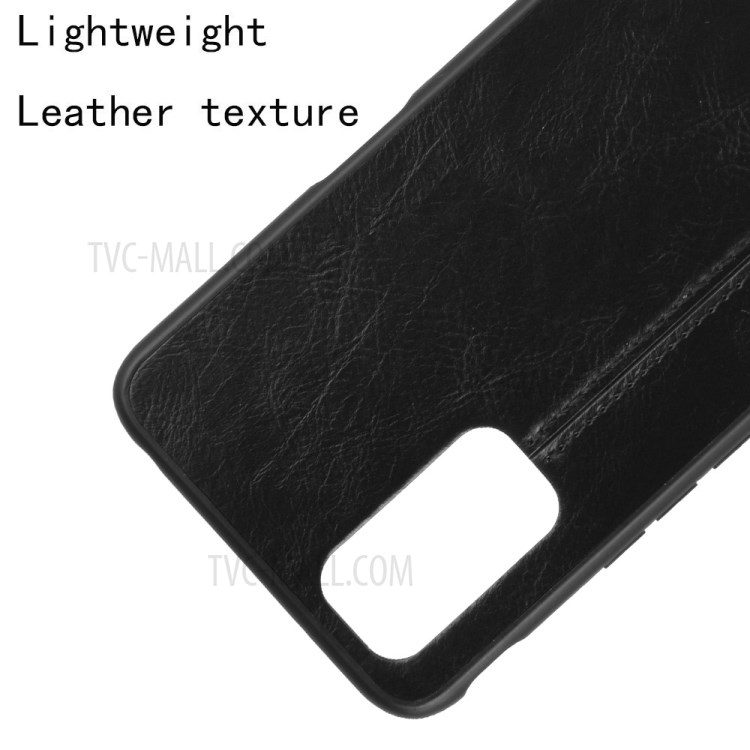 PU Leather Coated PC + TPU Hybrid Protective Cover Case for Vivo iQOO3 5G - Black-2