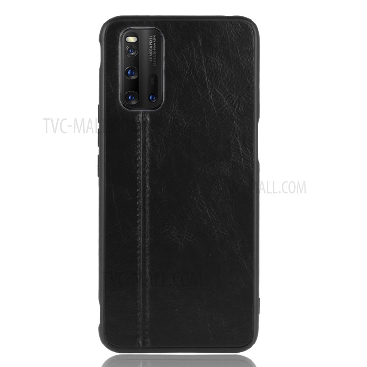 PU Leather Coated PC + TPU Hybrid Protective Cover Case for Vivo iQOO3 5G - Black-3