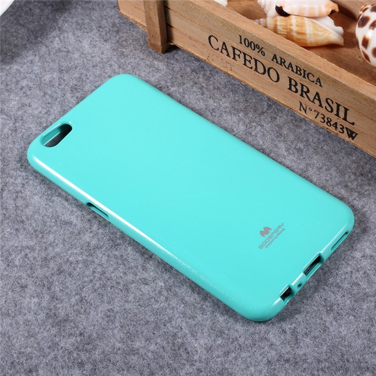 MERCURY GOOSPERY Glitter TPU Gel Case for Oppo R9s - Cyan-4