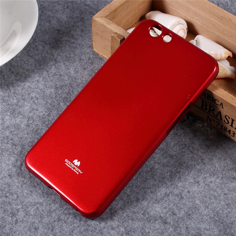 MERCURY GOOSPERY Jelly Case Glitter Powder TPU Shell for Oppo F1s - Red-1
