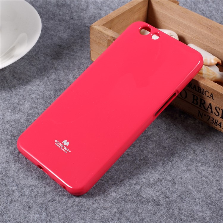 MERCURY GOOSPERY Glittery TPU Jelly Mobile Cover for Oppo F1s - Rose-1
