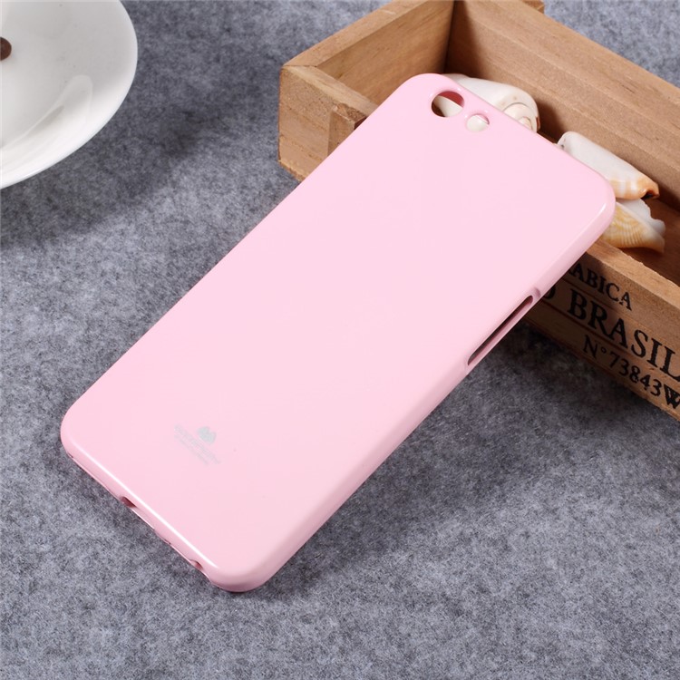 MERCURY GOOSPERY Glitter Powder Jelly TPU Skin Case for Oppo F1s - Pink-1