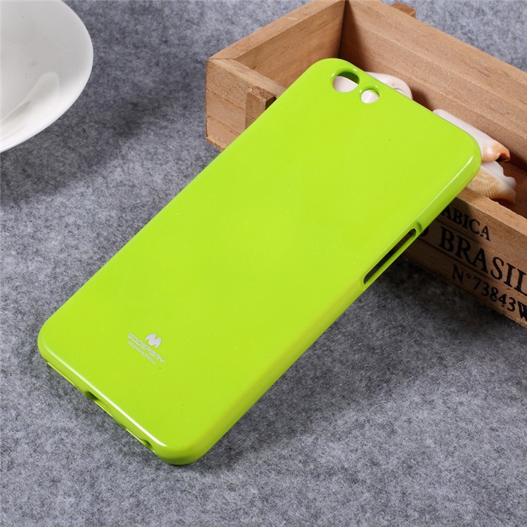 MERCURY GOOSPERY Glittery TPU Glossy Case Cover for Oppo F1s - Green-2