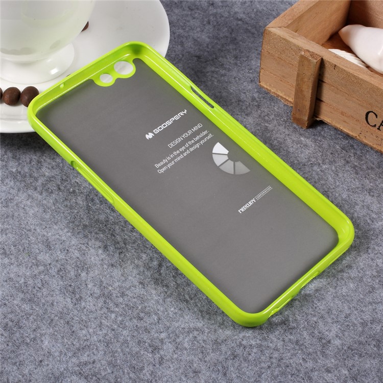 MERCURY GOOSPERY Glittery TPU Glossy Case Cover for Oppo F1s - Green-3