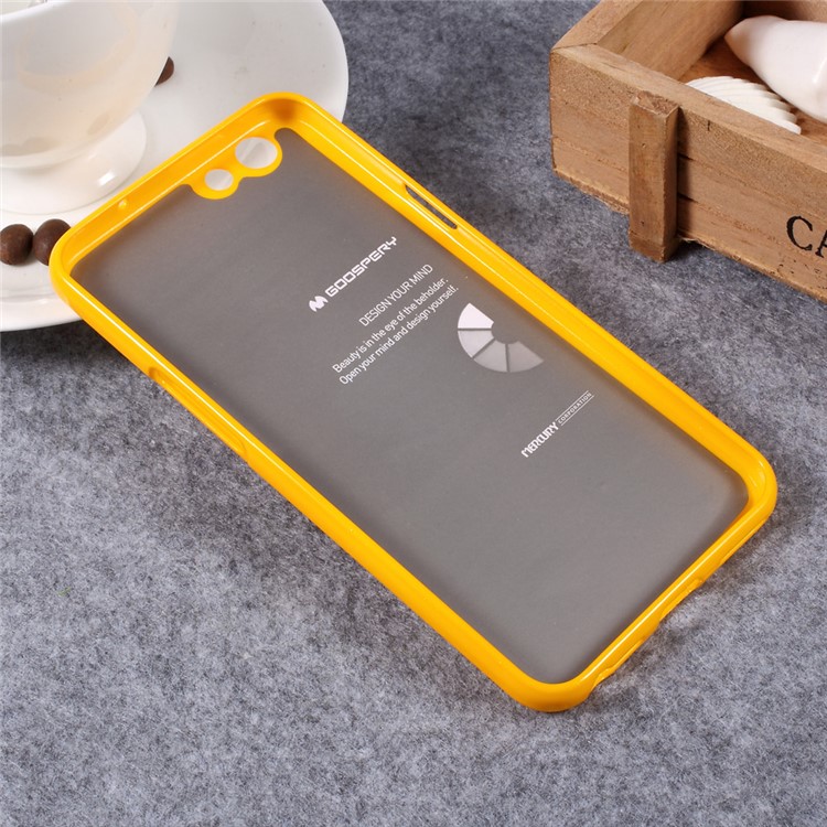 MERCURY GOOSPERY for Oppo F1s Jelly TPU Glittery Shell Case - Yellow-2