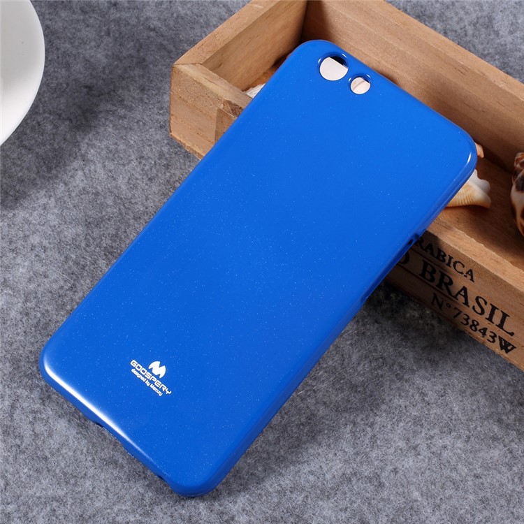MERCURY GOOSPERY Glitter Powder Jelly TPU Back Cover for Oppo F1s - Blue-1