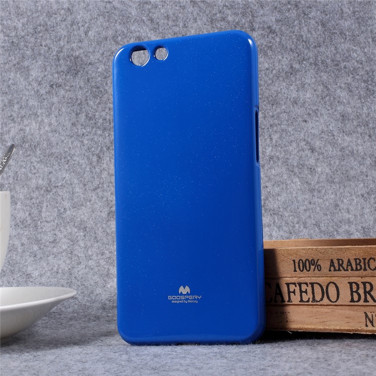 MERCURY GOOSPERY Glitter Powder Jelly TPU Back Cover for Oppo F1s - Blue-2