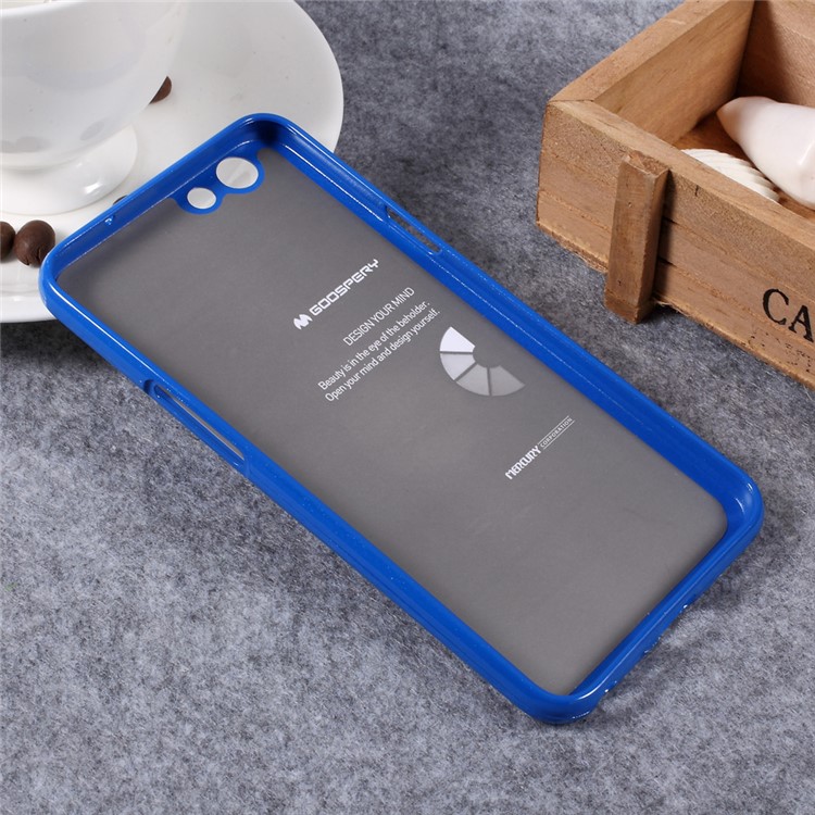 MERCURY GOOSPERY Glitter Powder Jelly TPU Back Cover for Oppo F1s - Blue-3