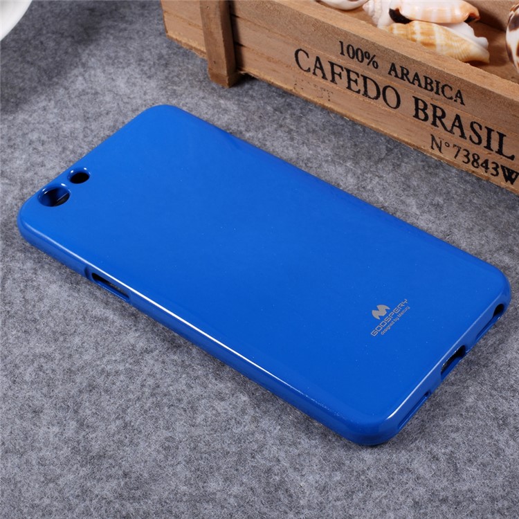 MERCURY GOOSPERY Glitter Powder Jelly TPU Back Cover for Oppo F1s - Blue-4