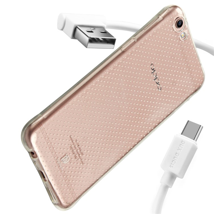 DUX DUCIS Skin Pro 3-in-1 Series for Oppo R9s Plus TPU Phone Case + Tempered Glass Screen Film + Micro USB Charge Cable-2