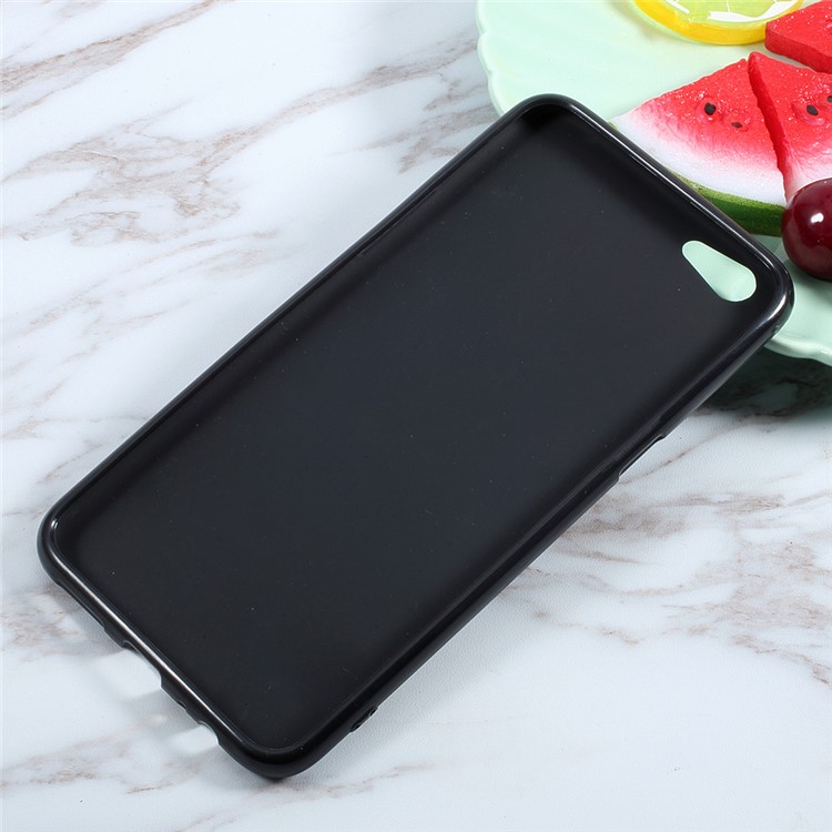 Matte Skin Soft TPU Mobile Phone Case for Oppo R9s Plus - Black-2