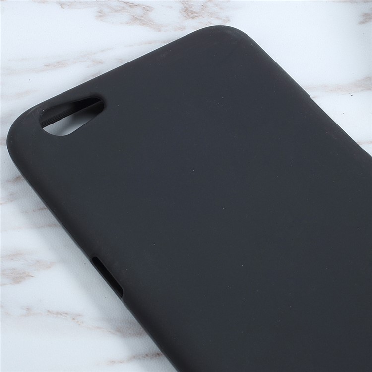 Matte Skin Soft TPU Mobile Phone Case for Oppo R9s Plus - Black-4
