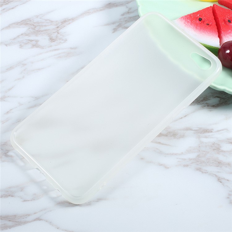 Matte Skin Soft TPU Protective Back Case for Oppo R9s Plus - White-2