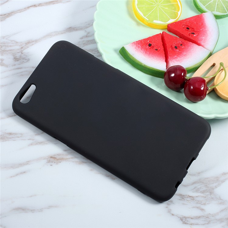 Matte Skin Soft TPU Mobile Phone Case for Oppo F3 Plus - Black-3