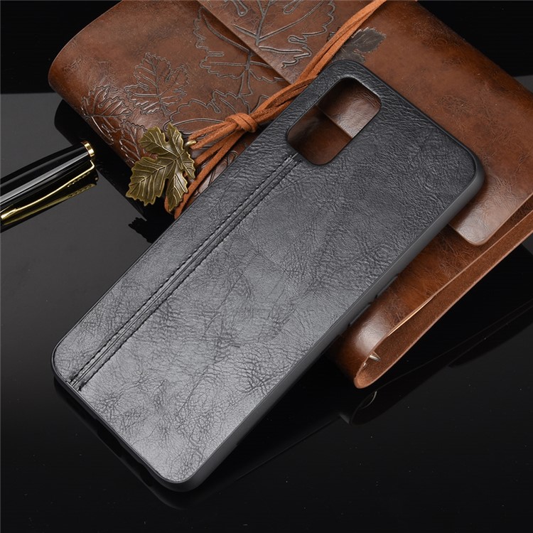 PU Leather Coated PC + TPU Hybrid Cover for Oppo A72/A52/A92 - Black-8