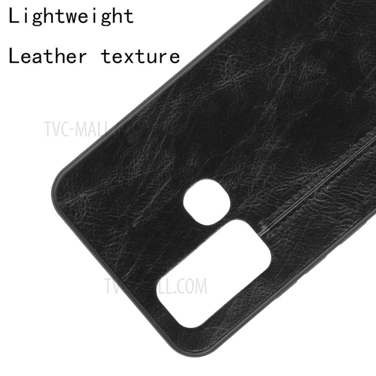 PU Leather Coated PC + TPU Hybrid Mobile Cover for vivo Y50 - Black-2