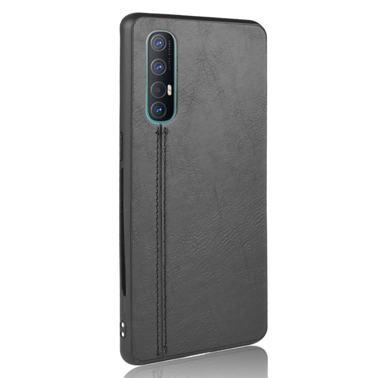 PU Leather Coated PC + TPU Hybrid Phone Case for OPPO Find X2 Neo - Black-4