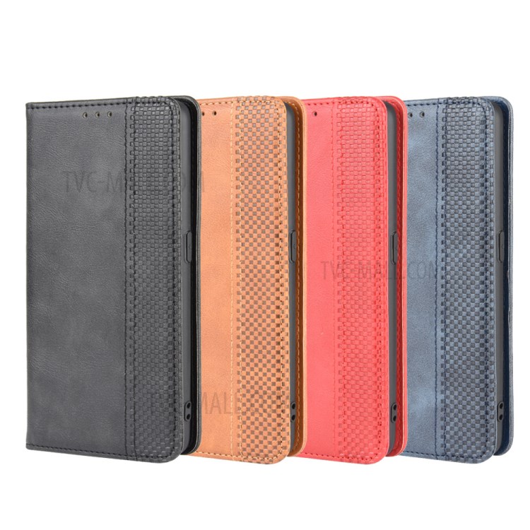 Auto-absorbed Retro Leather Cover Wallet Protector Case for Oppo Ace2 - Black-12
