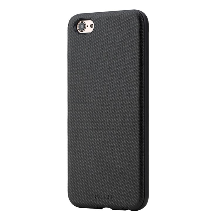 ROCK Origin Series PU Leather Coated Carbon Fiber Texture PC TPU Combo Case for Vivo x9 - BLack-1