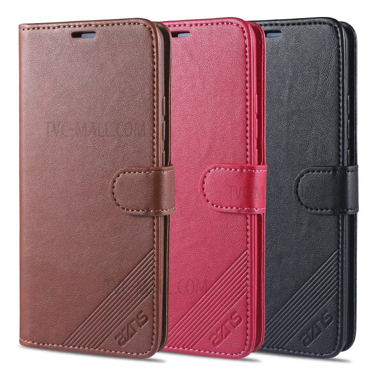 AZNS PU Leather Wallet Stand Case for vivo S6 - Brown-10