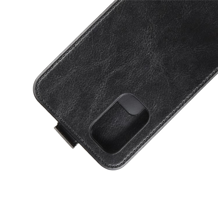 Crazy Horse Vertical Cool Leather Shell with Card Slot for Oppo A52/A92/A72 - Black-2