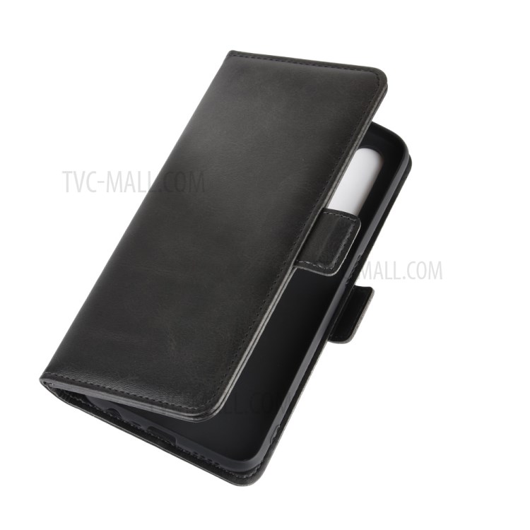 Magnetic PU Leather with Wallet Flip Phone Shell for Realme 6 - Black-4