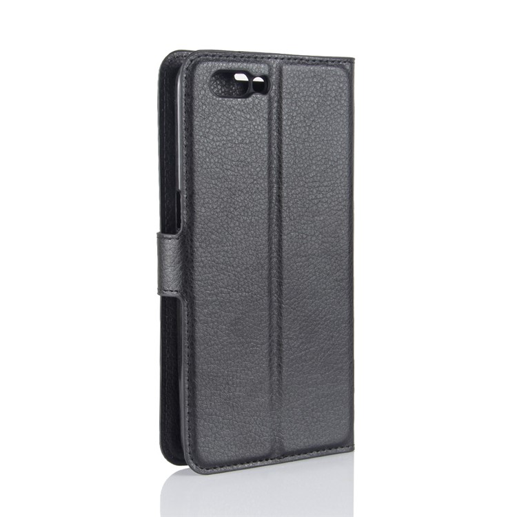 For OPPO R11 Litchi Skin Wallet Leather Stand Mobile Casing - Black-6