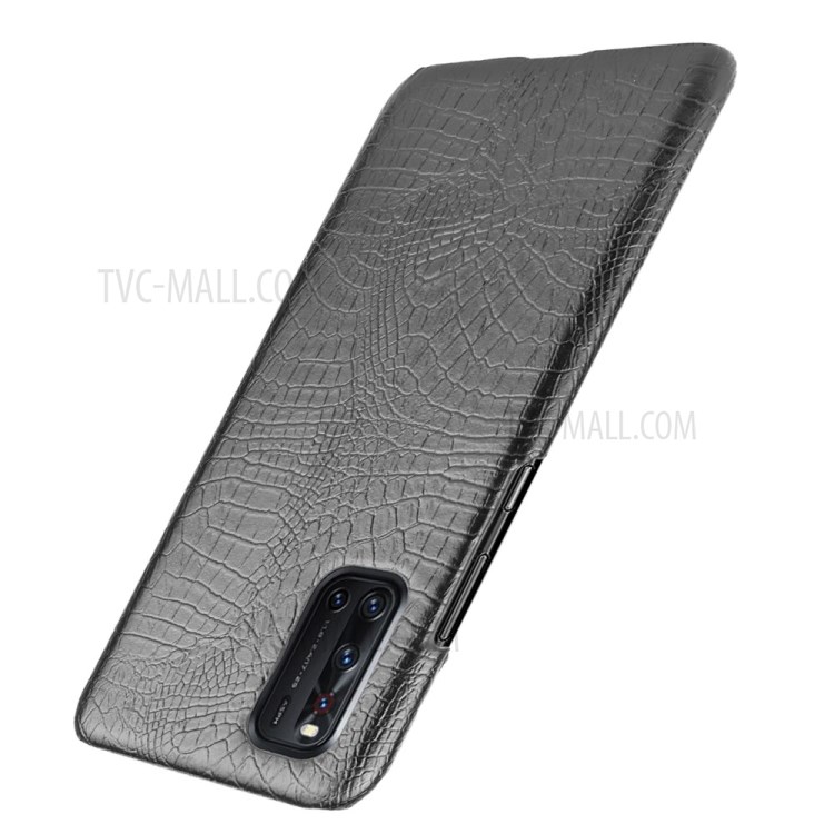 Crocodile Skin PU Leather Coated PC Shell for vivo V19/V19 (India) - Black-3