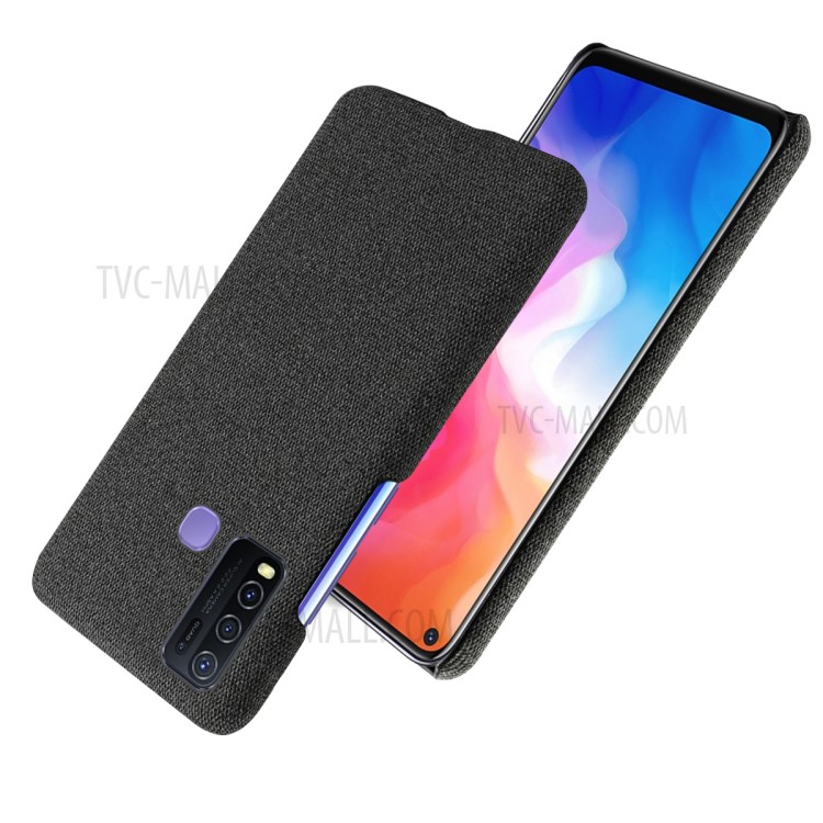 KSQ Cloth Coated Plastic Case for vivo Y50 - Black-2