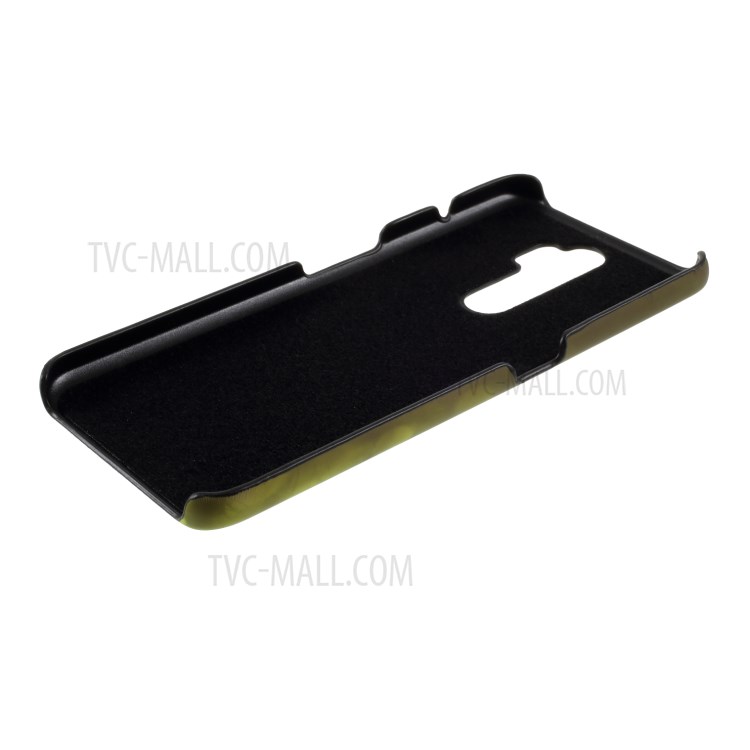 Thermal Induction Fluorescent Color Changing Leather Coated PC Mobile Shell for OPPO A5 (2020)/ A9 (2020)/A11x/A11 - Green-7